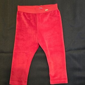 Mayoral Baby Girl Basic Velvet Leggins in Red 9 months